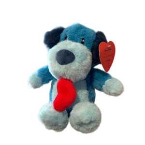 Gigglescape Blue Puppy Dog in Love Plush Stuffed Animal Valentine’s Day 6” NWT